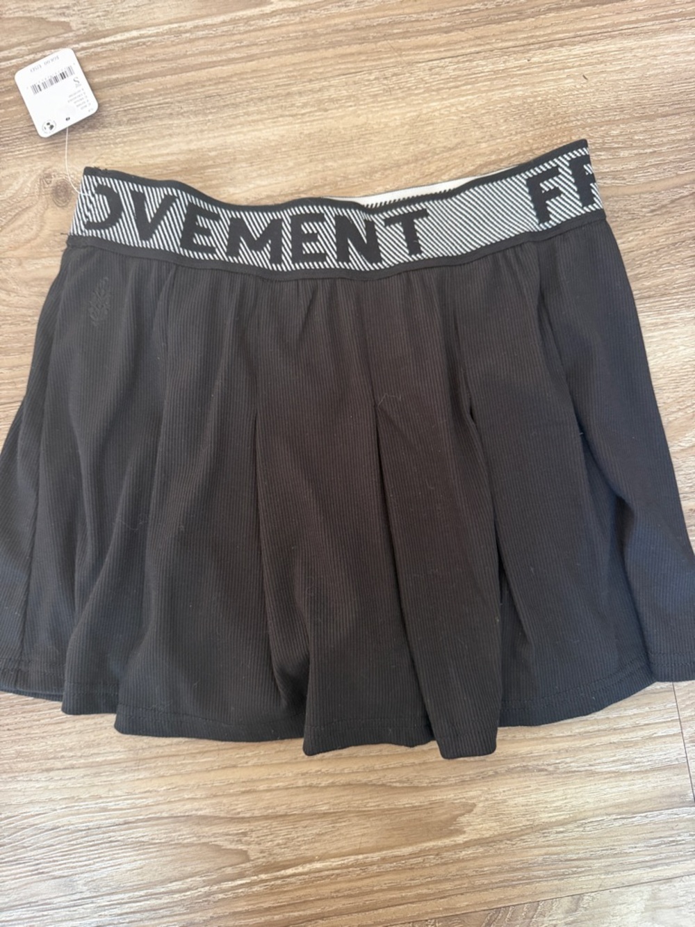 NWT Free People Movement Duo Tennis Black Mini Skirt Size: S - Picture 6 of 10